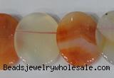 CTD22 Top drilled 20*30mm oval agate gemstone beads wholesale