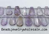 CTD2266 Top drilled 16*28mm - 20*30mm faceted freeform ametrine beads