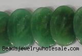 CTD23 Top drilled 20*30mm oval green aventurine beads wholesale