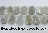 CTD2331 Top drilled 16*18mm - 20*30mm freeform white moonstone beads