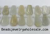 CTD2361 Top drilled 16*18mm - 20*30mm faceted freeform moonstone beads