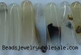 CTD2682 Top drilled 8*25mm - 10*50mm bullet montana agate beads