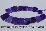 CTD2755 Top drilled 25*30mm - 35*45mm freeform agate beads