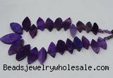 CTD2790 Top drilled 15*30mm - 25*45mm marquise agate gemstone beads