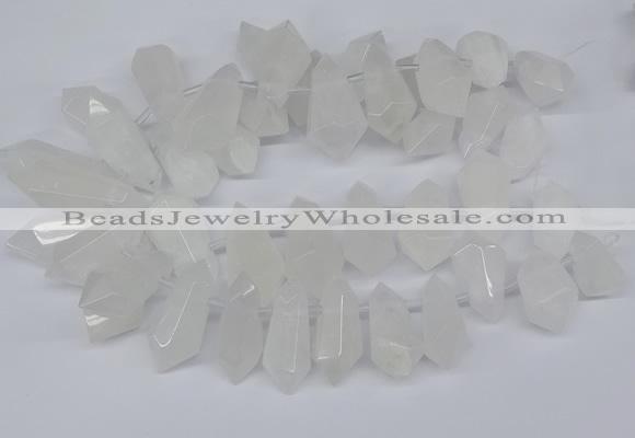 CTD2859 Top drilled 15*20mm - 22*50mm sticks quartz beads