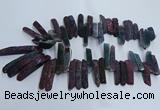 CTD2911 Top drilled 8*35mm - 10*65mm sticks agate beads