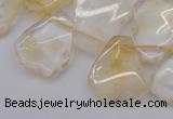 CTD302 Top drilled 15*20mm - 20*25mm freeform citrine gemstone beads