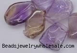 CTD303 Top drilled 15*20mm - 20*25mm freeform ametrine gemstone beads