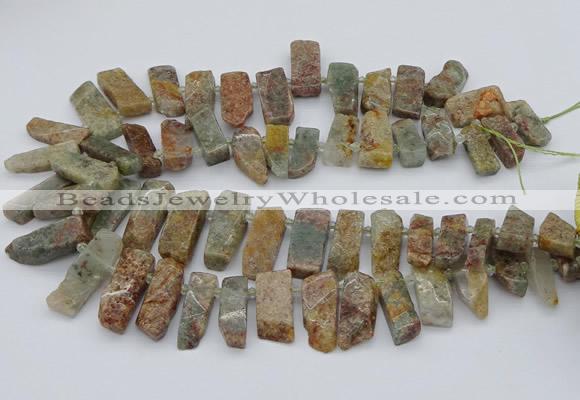 CTD3501 Top drilled 10*25mm - 10*45mm sticks ghost gemstone beads