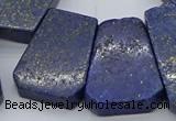 CTD3510 Top drilled 15*25mm - 25*35mm freeform lapis lazuli beads