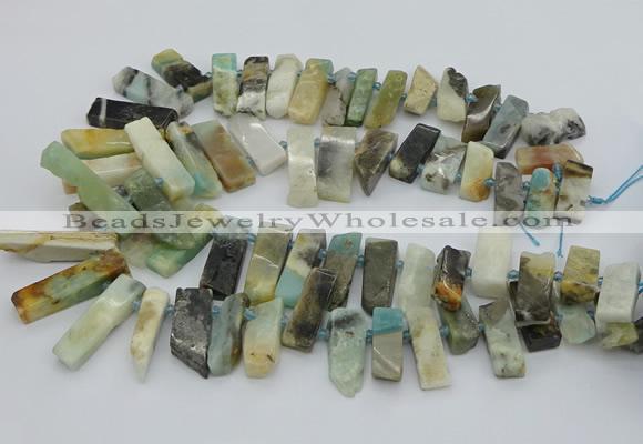 CTD3518 Top drilled 10*20mm - 12*40mm sticks amazonite beads