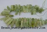 CTD3519 Top drilled 10*20mm - 12*40mm sticks New jade beads