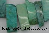 CTD355 Top drilled 10*28mm - 10*50mm wand Russian amazonite beads