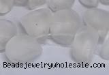 CTD3600 Top drilled 10*14mm - 13*18mm nuggets white crystal beads