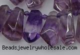 CTD3621 Top drilled 9*18mm - 16*30mm faceted nuggets ametrine beads