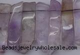 CTD366 Top drilled 10*25mm - 10*45mm wand amethyst beads