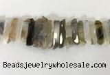 CTD3731 Top drilled 8*20mm - 10*50mm sticks agate gemstone beads