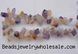 CTD376 Top drilled 15*20mm - 18*25mm nuggets amethyst & citrine beads