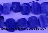 CTD3885 Top drilled 8*10mm - 10*14mm freeform blue kyanite beads