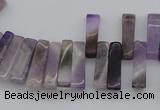 CTD400 Top drilled 4*15mm - 6*20mm sticks amethyst gemstone beads