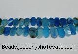 CTD4006 Top drilled 14*22mm - 22*42mm freeform agate gemstone beads