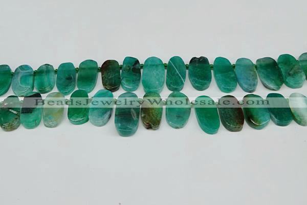 CTD4007 Top drilled 14*22mm - 22*42mm freeform agate gemstone beads