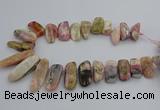 CTD451 15.5 inches 15*25mm - 15*48mm freeform pin opal gemstone beads