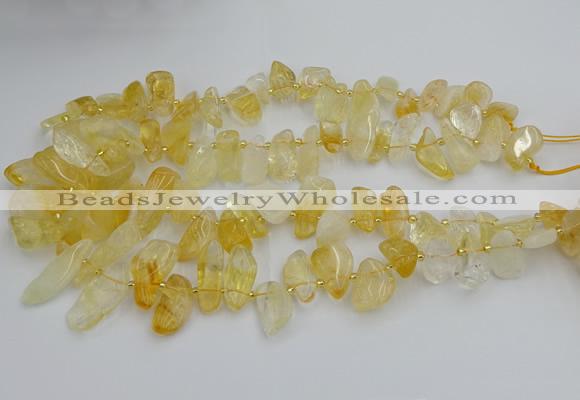 CTD452 15.5 inches 10*14mm - 15*30mm freeform citrine beads