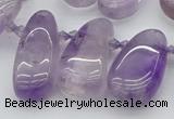 CTD481 Top drilled 10*22mm - 15*45mm freeform amethyst beads