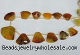 CTD507 Top drilled 25*30mm - 35*40mm freeform agate beads