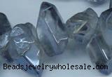 CTD544 Top drilled 10*15mm - 15*30mm nuggets plated quartz beads