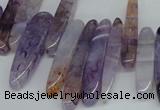 CTD583 Top drilled 6*20mm - 6*45mm wand agate gemstone beads