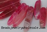 CTD585 Top drilled 6*20mm - 6*45mm wand agate gemstone beads