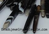 CTD589 Top drilled 6*20mm - 6*45mm wand agate gemstone beads