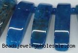 CTD600 Top drilled 10*30mm - 12*45mm wand agate gemstone beads