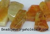 CTD603 Top drilled 10*18mm - 12*28mm nuggets agate gemstone beads