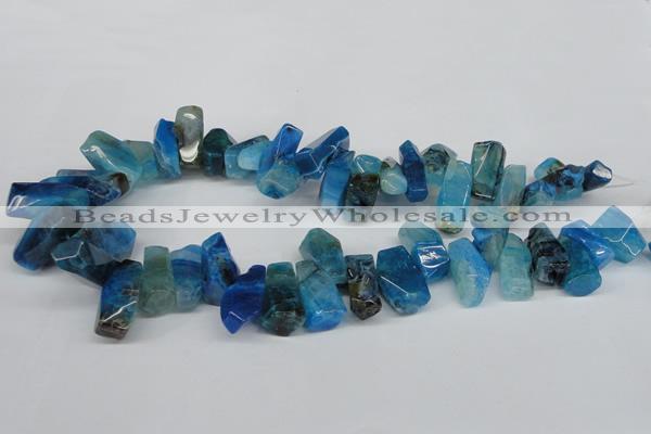 CTD606 Top drilled 10*18mm - 12*28mm nuggets agate gemstone beads