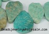 CTD635 Top drilled 18*25mm - 25*38mm freeform Russian amazonite beads