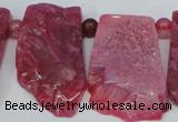 CTD658 Top drilled 25*40mm - 30*55mm freeform agate beads