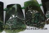 CTD660 Top drilled 25*40mm - 30*55mm freeform agate beads