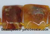 CTD662 Top drilled 25*30mm - 30*40mm freeform agate beads