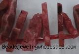 CTD671 Top drilled 10*25mm - 12*45mm wand agate gemstone beads