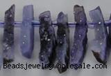 CTD672 Top drilled 10*25mm - 12*45mm wand agate gemstone beads