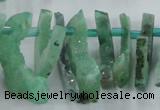 CTD673 Top drilled 10*25mm - 12*45mm wand agate gemstone beads