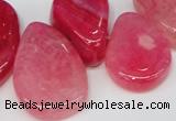 CTD686 Top drilled 18*25mm - 28*40mm freeform agate gemstone beads