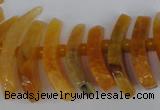 CTD710 Top drilled 12*25mm - 15*40mm wand agate gemstone beads