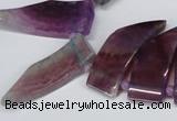 CTD733 Top drilled 15*20mm - 15*40mm wand agate gemstone beads