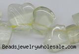 CTD824 Top drilled 15*20mm - 20*25mm freeform lemon quartz beads