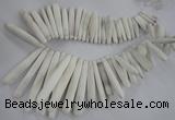 CTD827 Top drilled 5*20mm - 10*80mm stick sea urchin shell beads