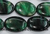 CTE1045 15.5 inches 18*25mm oval dyed green tiger eye beads